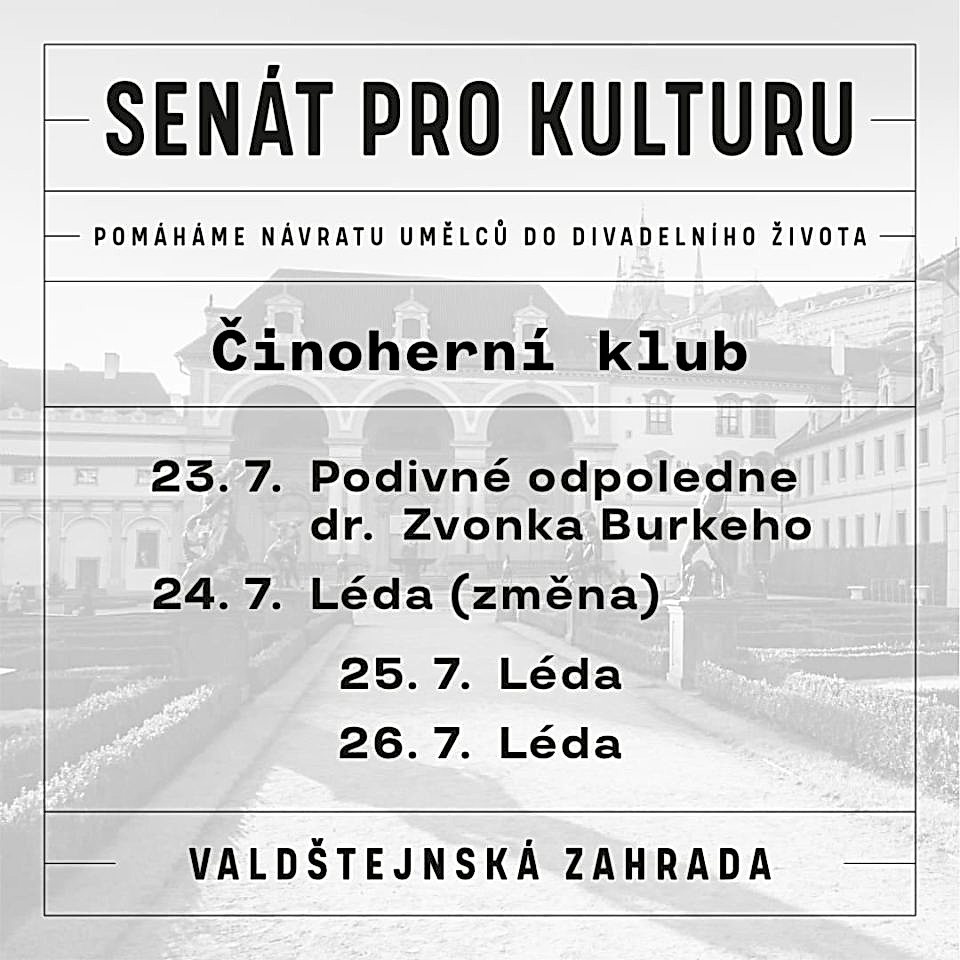 Senát pro kulturu 23. – 27.5. 2021