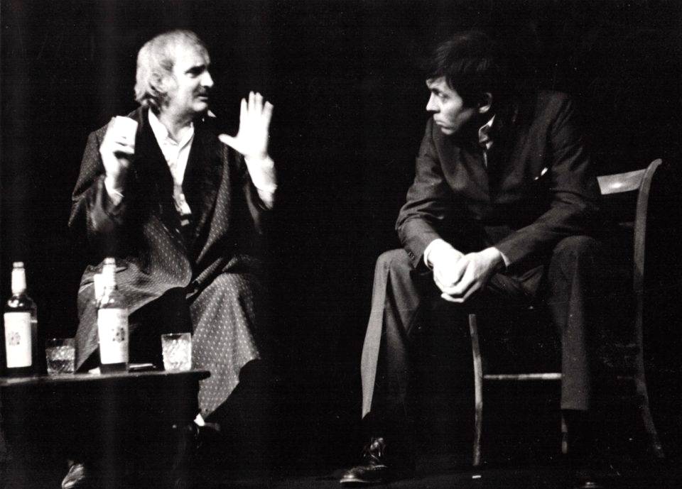 9_Cesta. Edmund Tyrone / Eugene O'Neill: CESTA DLOUHÉHO DNE DO NOCI / režie Ladislav Smoček, 1978
S Josefem Somrem
Foto Miroslav Pokorný
